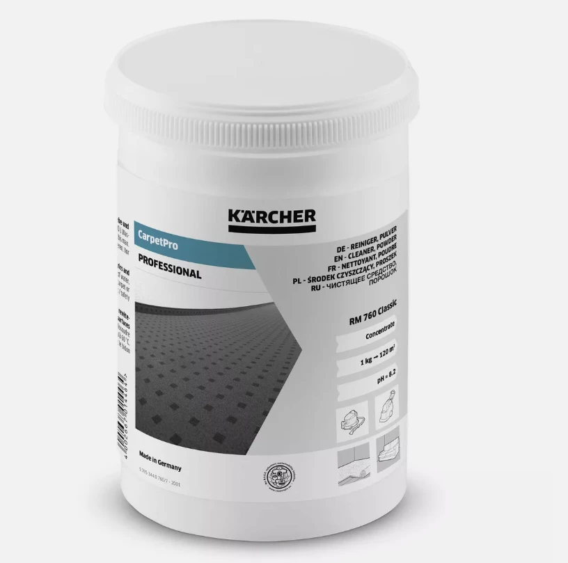 Solucion pudër për larjen e divanëve dhe tapetëve Karcher RM 760 Classic, 800 gr