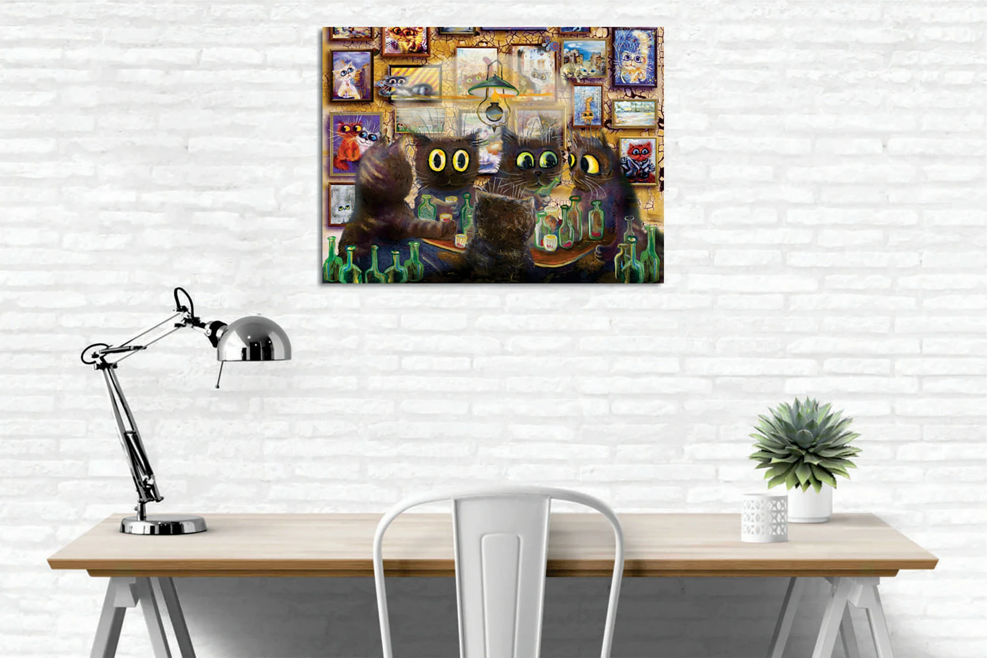 Pikturë dekorative në kanavacë Wallity, DC379, shumëngjyrëshe, 30x40cm