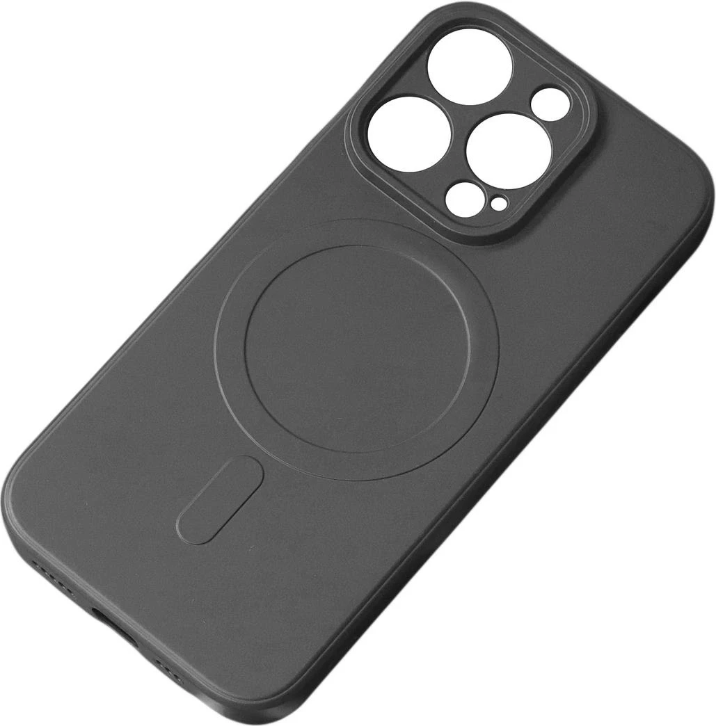 Mbështjellës silikon për celular Hurtel, për Samsung Galaxy A56 5G, me MagSafe, i zi