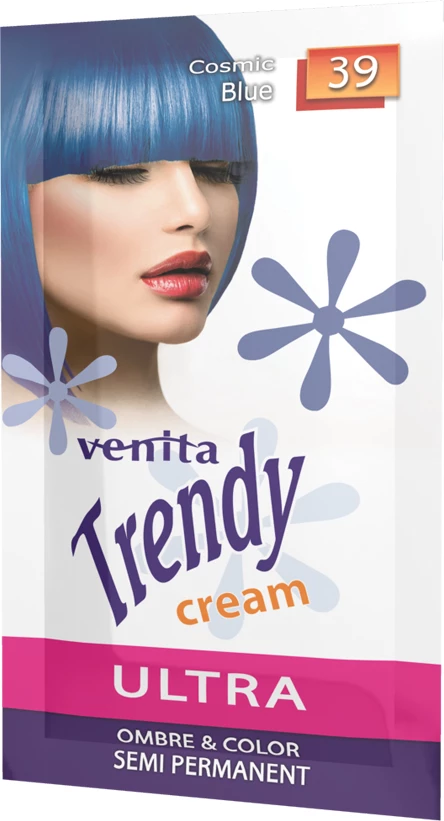 Krem ngjyrues për flokë Venita Trendy Cream Ultra për femra Cosmic Blue 35ml