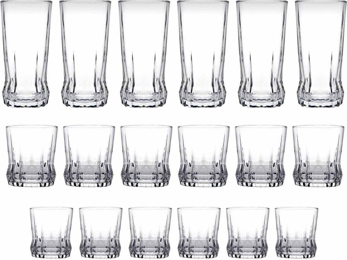 Set gotash prej qelqi (18 copë), Hermia Concept, Gaia 18