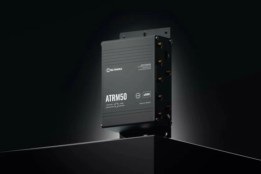 Router TELTONIKA ATRM50 5G 4x Gigabit Ethernet M12 dual SIM eSIM GNSS 9-50V IP30 i zi