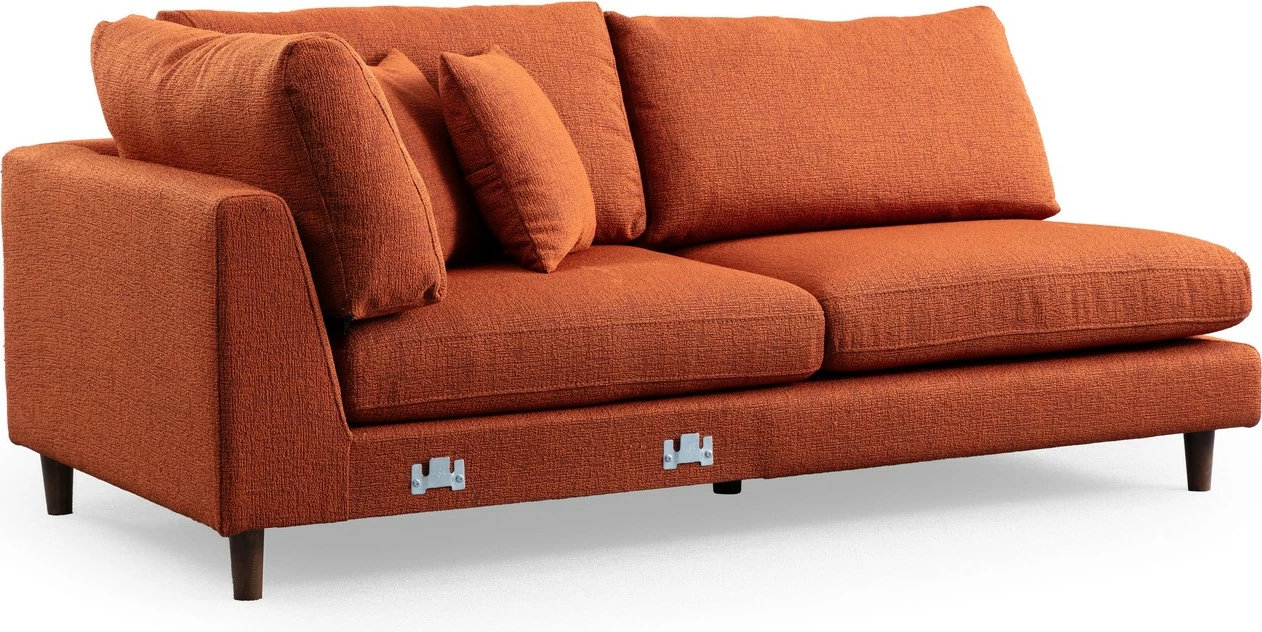 Këndare Atelier del Sofa New Tulip me puf, portokalli