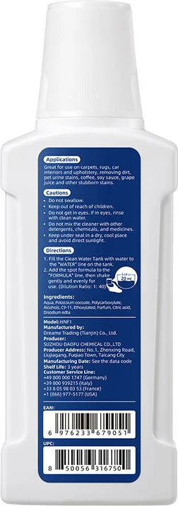 Pastrues tekstili Dreame HNF1 20010100001208, për N10, 250 ml