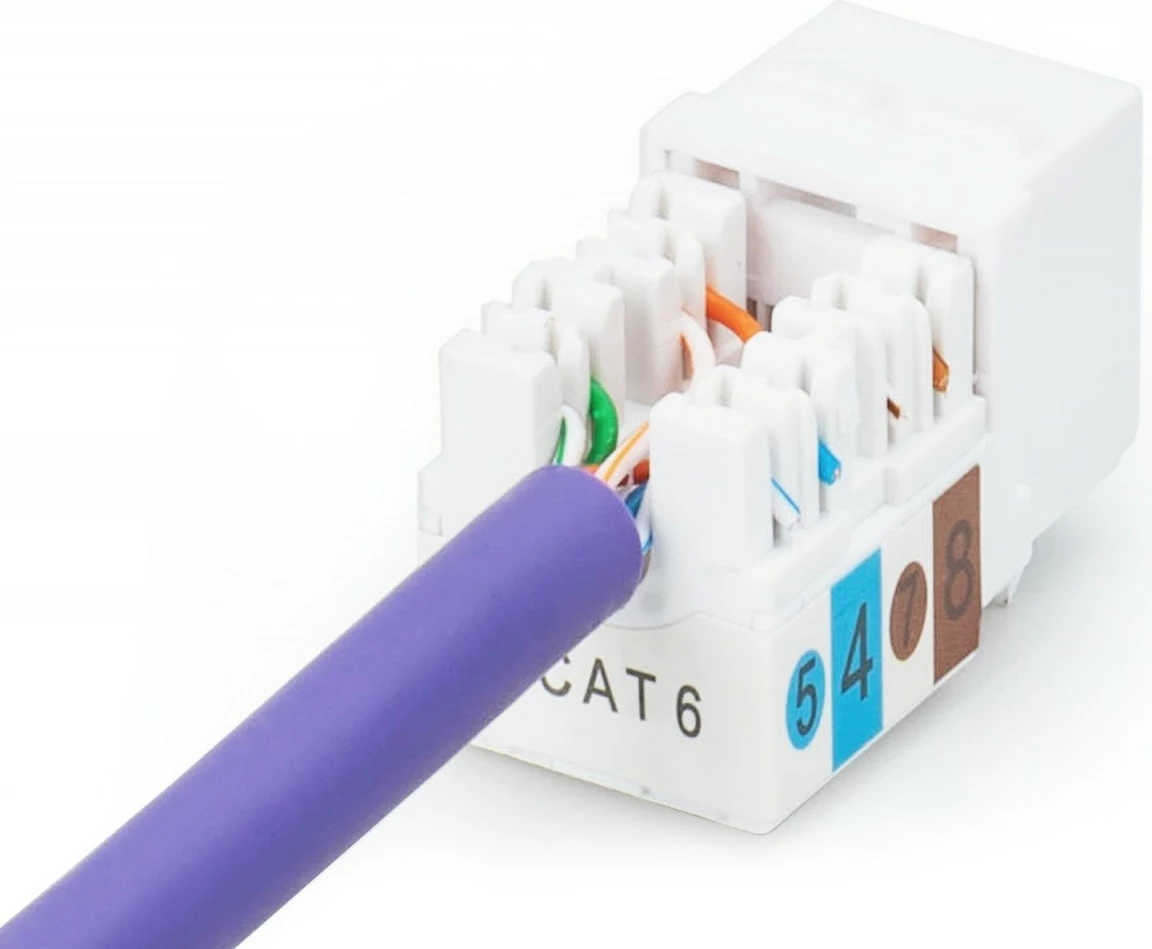 Modul Keystone RJ45 Digitus DN-93601, Kategoria 6, UTP, Bardhë