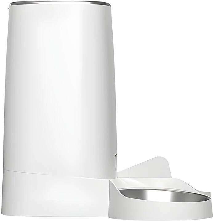 Shpërndarës automatik ushqimi për kafshë Rojeco PTM-003 dual, 4L, dy tasa, i bardhë