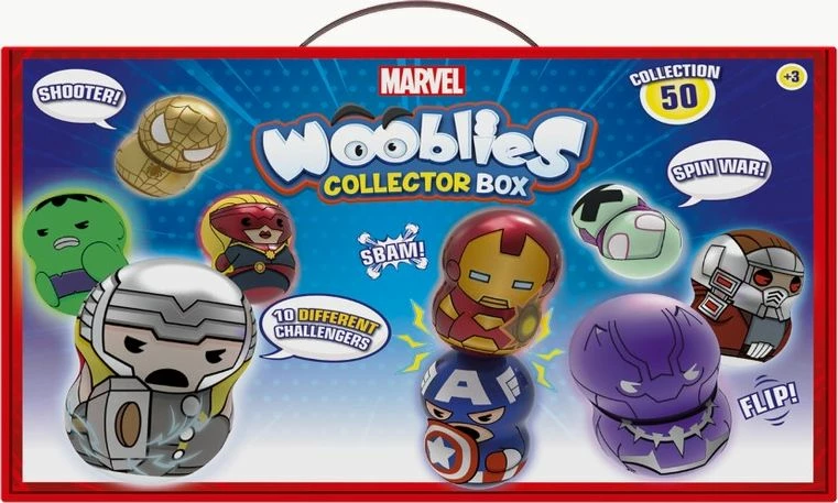 Set figurina TM Toys Marvel Wooblies Collector's Box WBM006, 4 copë