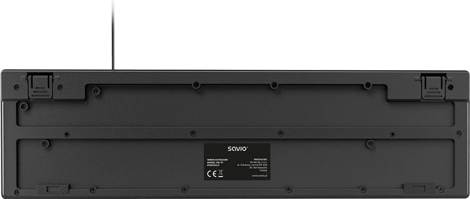 Tastierë SAVIO KB-01, full-size, USB, QWERTY, e zezë