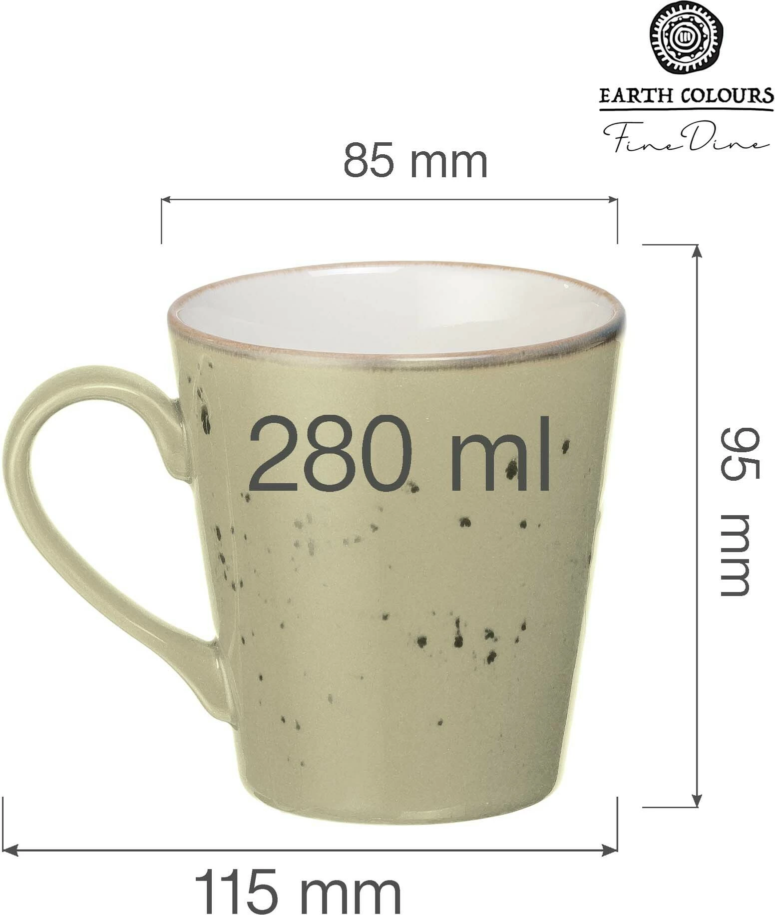 Filxhan Fine Dine 280 ml porcelan, set 6 copë | foleja.al