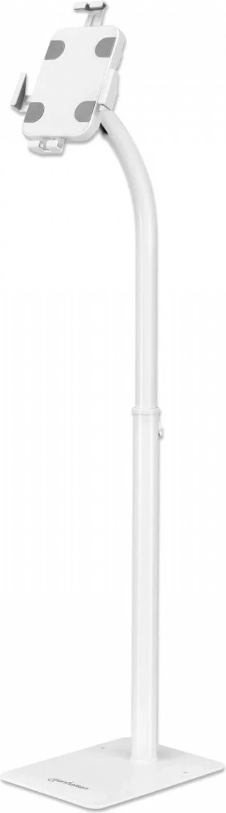 Mbajtëse dyshemeje për tabletë Techly 406345, për 7.9-11", e bardhë, me kyç sigurie