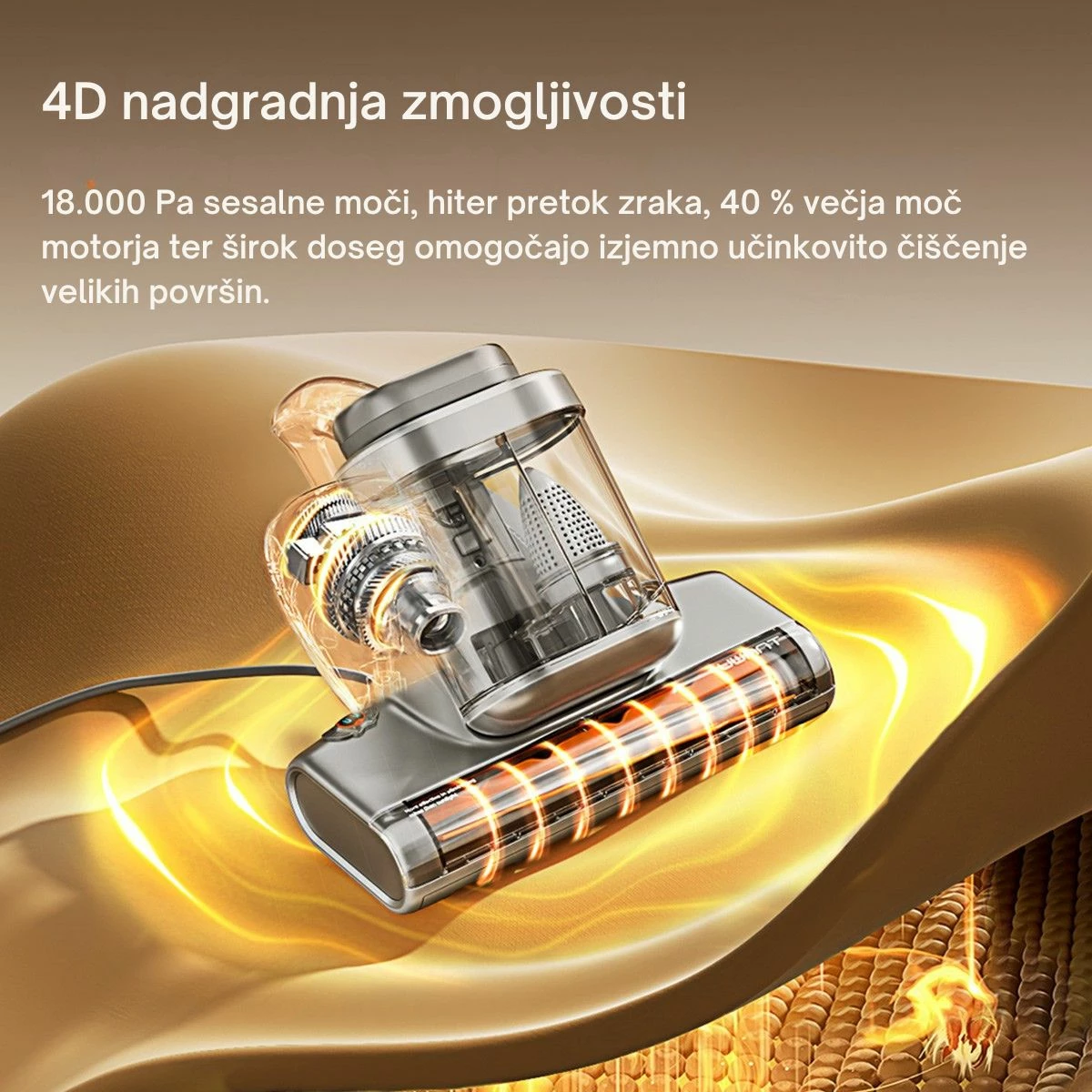 Pastrues marimangash UWANT M700, 18000Pa, 65°C, UVC, ekran LED, gri