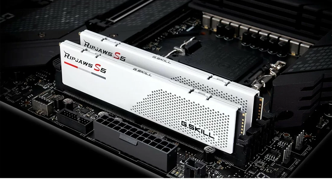 RAM Memorje G.Skill Ripjaws S5 32GB (2x16GB) DDR5 5600MT/s e bardhë