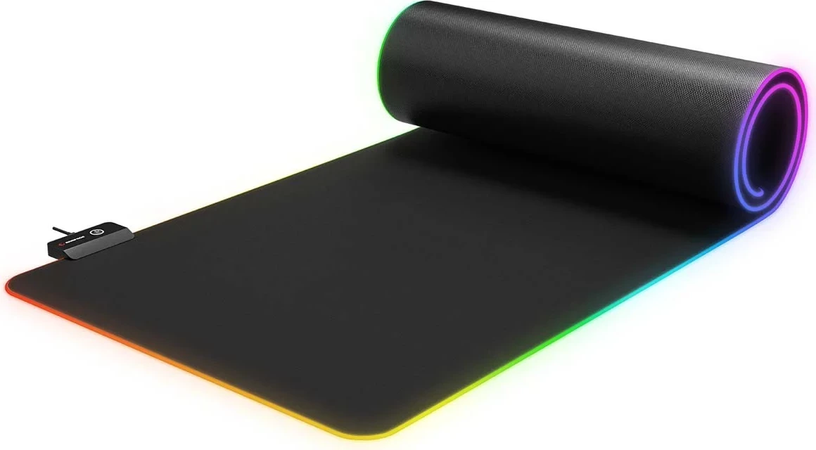 Mauspad Rampage MP-24 RGB, XL, e zezë