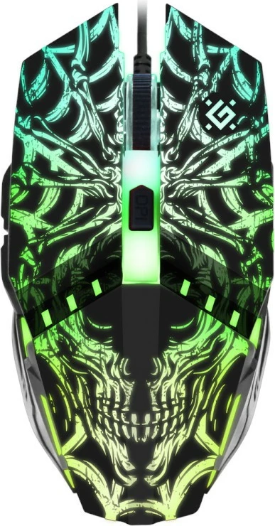 Maus gaming Defender PROTOTYPE GM-670L, 2400 DPI, me ndriçim, i zi