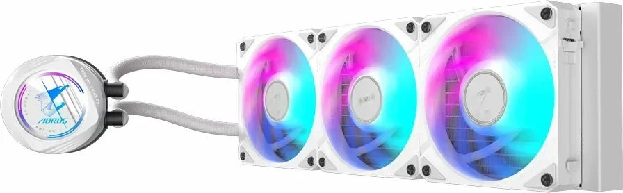 Ftohës me ujë AIO Gigabyte Aorus WaterForce II 360 Ice 360mm ARGB PWM, i bardhë