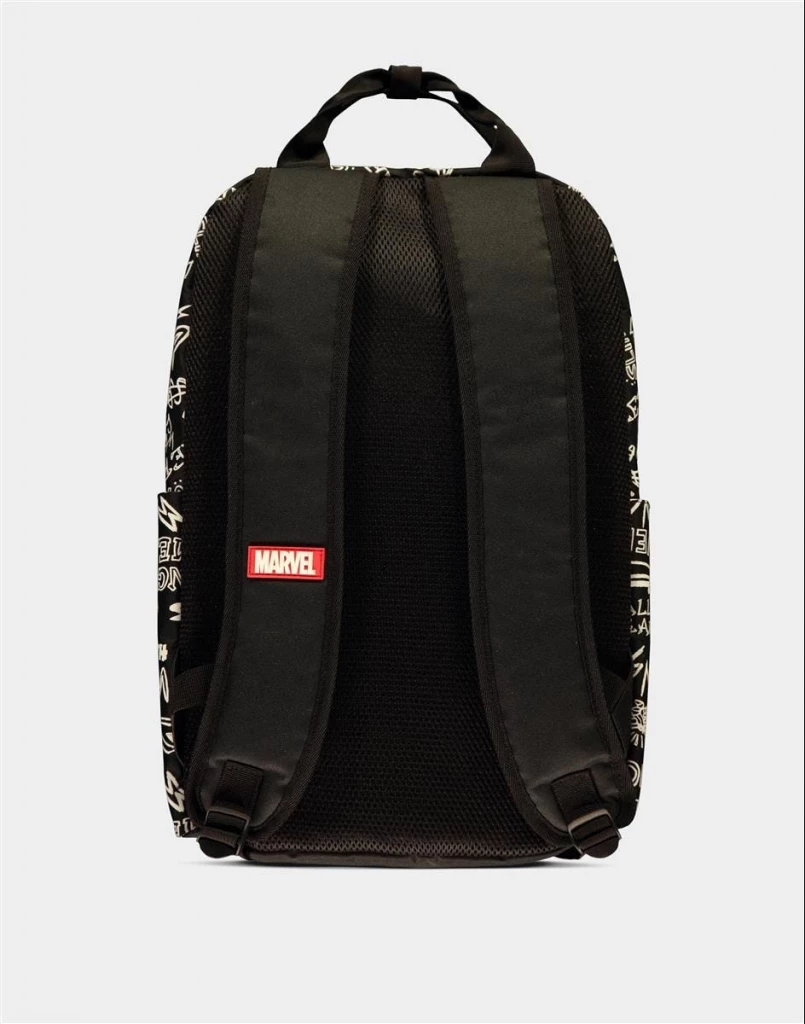 Çantë shpine Difuzed Marvel AOP, ndarje për laptop 17", print Spider-Man, e zezë