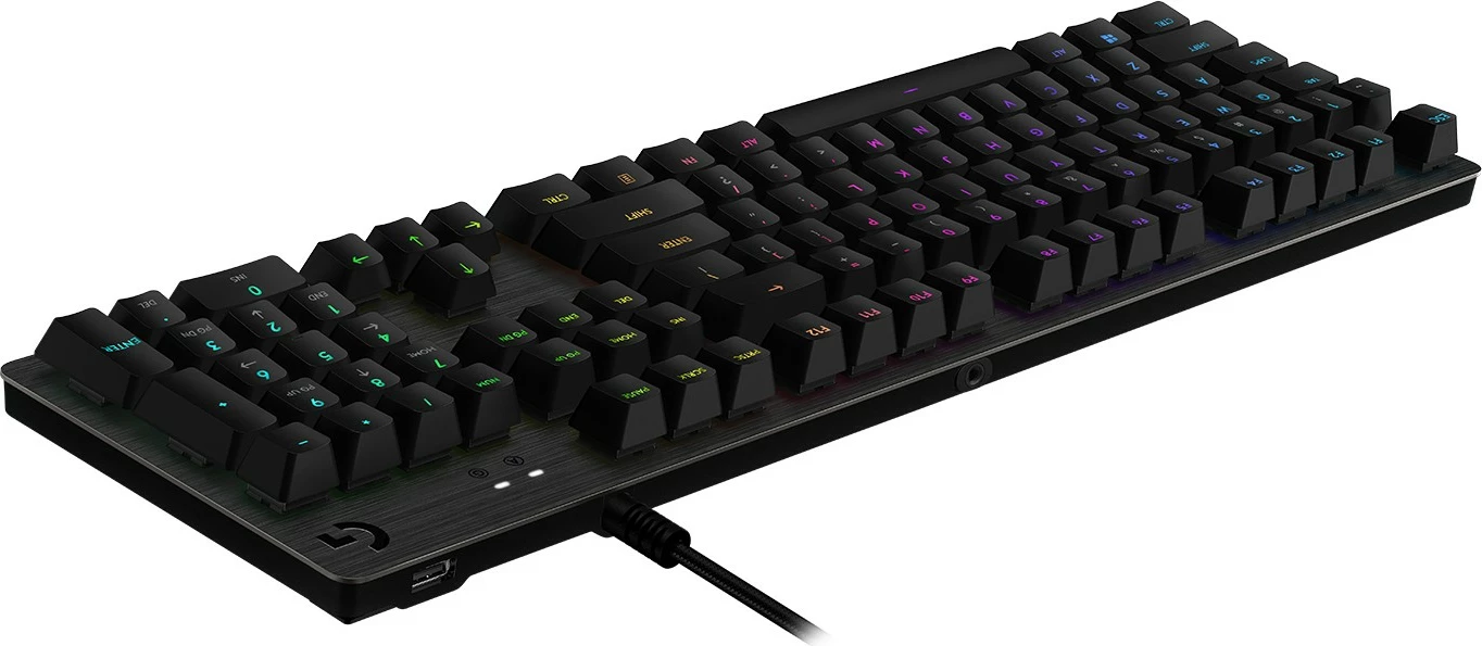 Tastierë mekanike Logitech G513 Carbon, Lightsync RGB, GX Brown, karbon