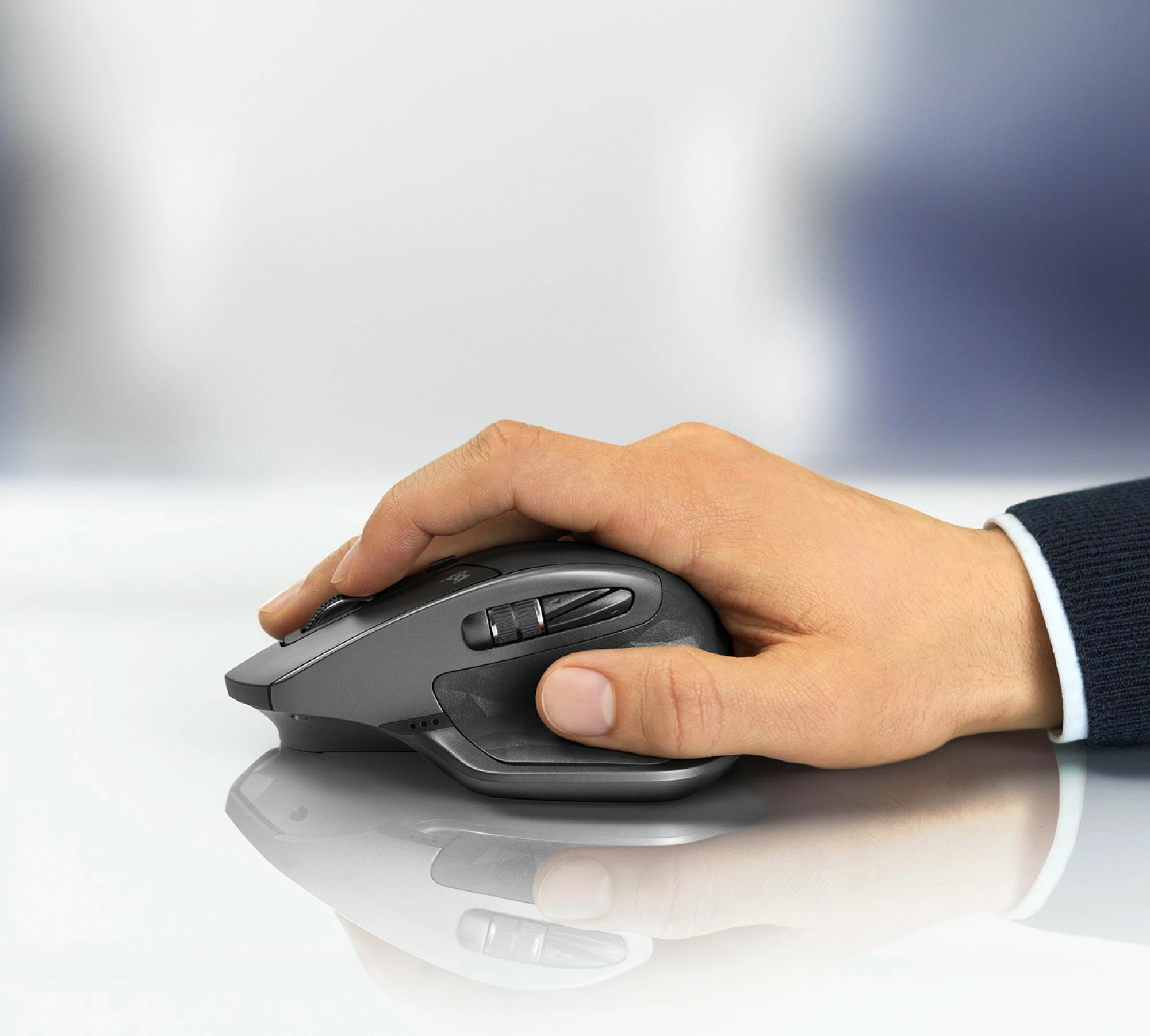 Maus Logitech MX Master 2S, wireless, laser, 4000 DPI, grafit