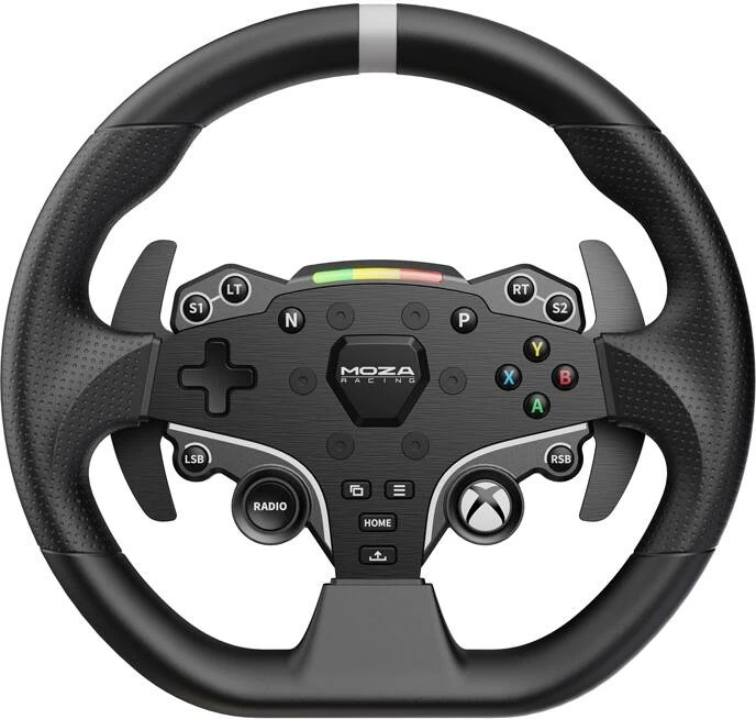 Timon gaming Moza Racing ESX RS052 për Xbox dhe PC, 280mm, 22 butona, LED RGB