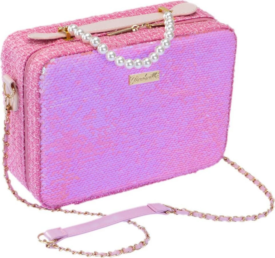 Set grimi për fëmijë Nice 19113, valixhe me sekuenca, rozë