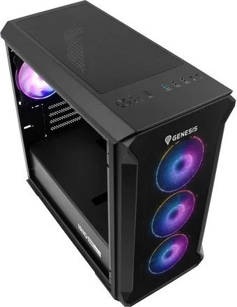 Kasë GENESIS IRID 503 ARGB, Micro Tower, E zezë