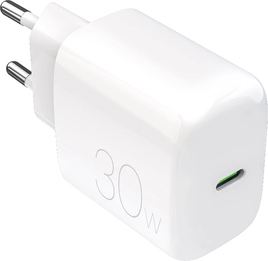 Karikues muri Puro PROLITE 30W, USB-C, Bardhë