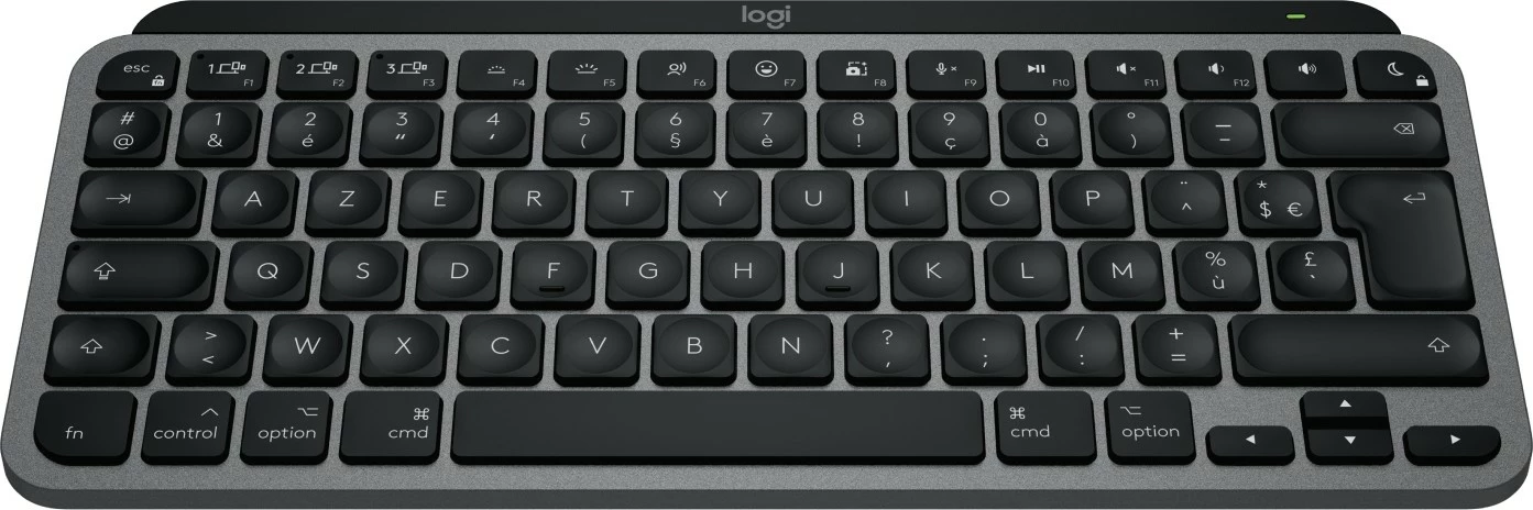 Tastierë wireless Logitech MX Keys Mini për Mac, AZERTY, ndriçim LED, gri