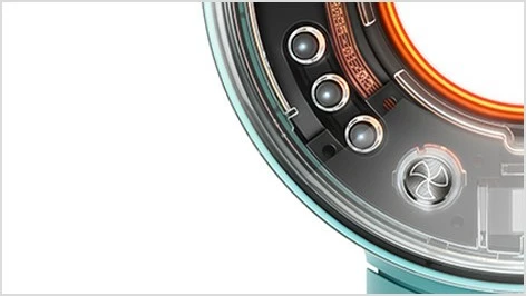 Tharëse flokësh Dyson Supersonic Nural, 1600 W, 13.3 l/s, Blu, Portokalli