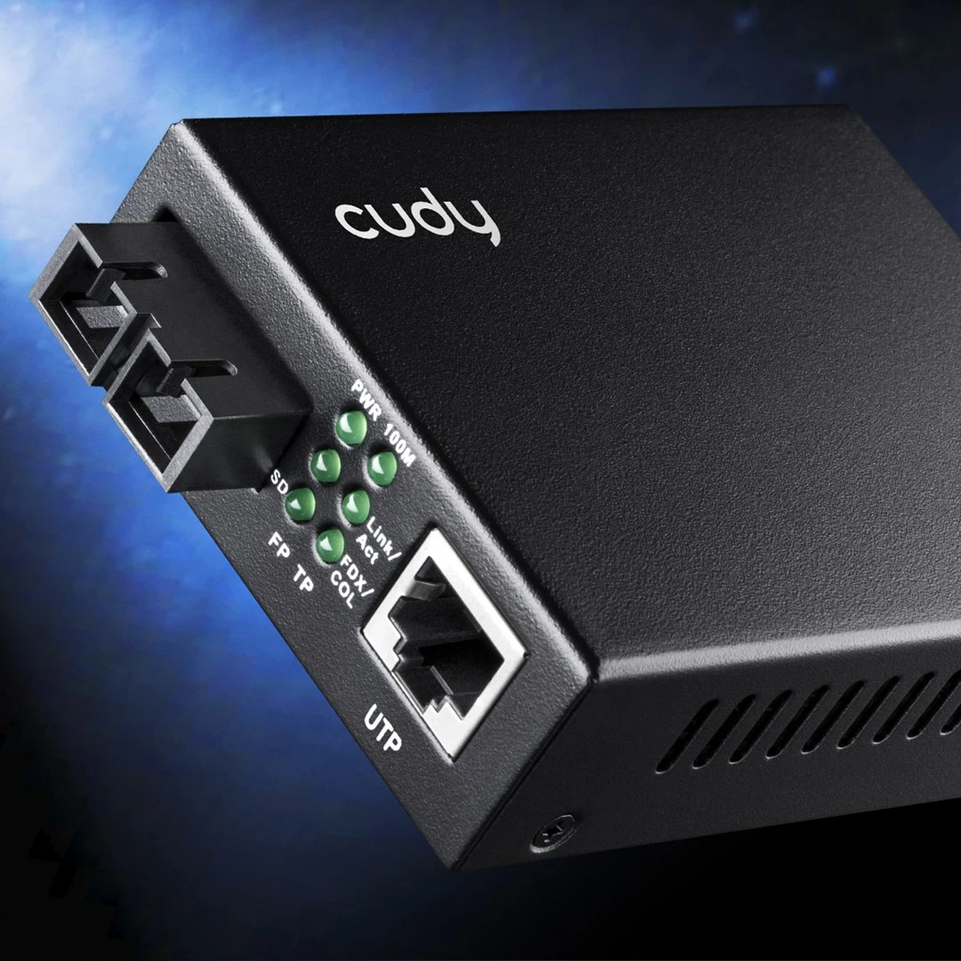 Media konvertues Cudy MC100SA-20, 100 Mbit/s, single-mode, i zi