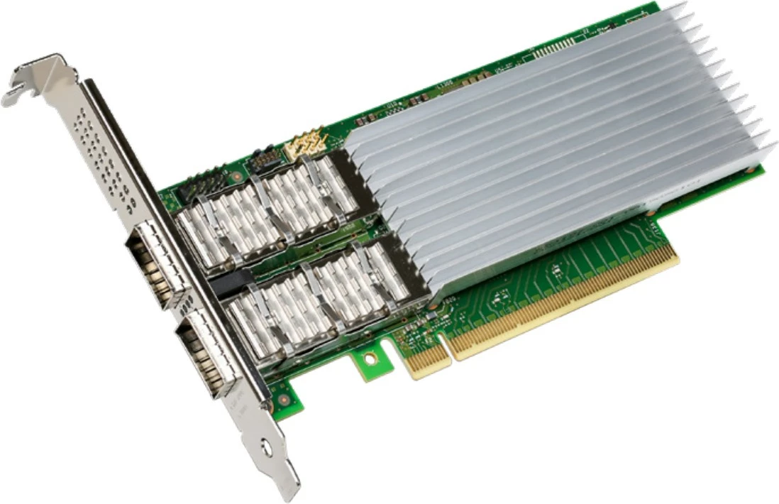 Kartelë rrjeti Intel E810-CQDA2, PCI Express, Fibër, 100000 Mbit/s