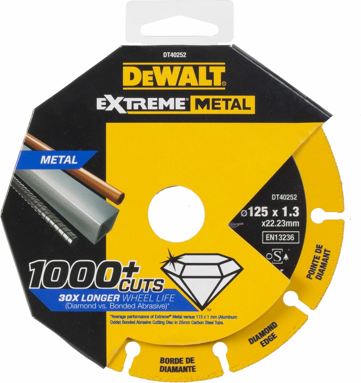 Disk prerës diamanti DeWalt Extreme Metal DT40252-QZ 125x22.23x1.3mm, 1 copë