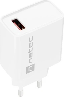 Karikues rrjeti NATEC Ribera USB-A 18W, i bardhë
