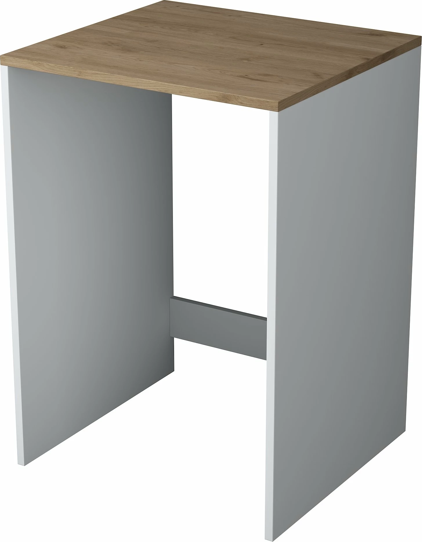 Dollap për lavatriçe, ngjyrë arrë dhe e bardhë, Hanah Home KD103 - 2341