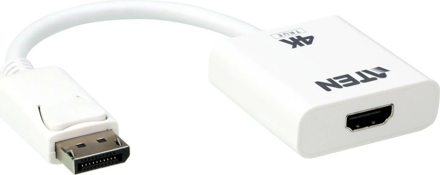 Adapter DisplayPort në HDMI 4K ATEN VC986B, i bardhë