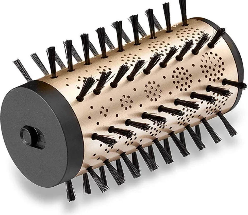 Furçë flokësh me ajër të nxehtë rrotulluese, BaByliss AS952E, 650W, 2 temperatura, jonizim, 2 koka, kabllo 2.5 m, rozë e artë