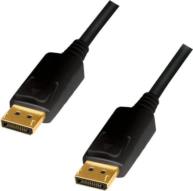 Kabllo DisplayPort LogiLink CD0101, 2 m, DisplayPort, DisplayPort, 3840 x 2160 pixels, e zezë