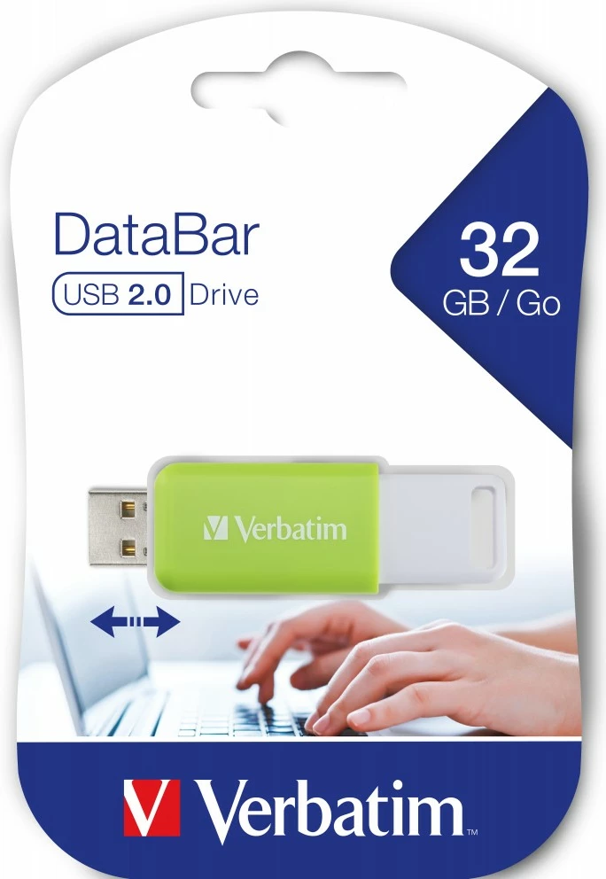 USB Verbatim DataBar 32 GB, USB Type-A, 2.0, Gjelbër