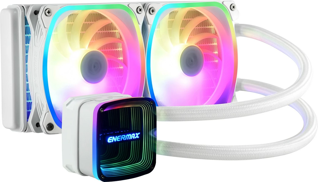 Ftohës uji Enermax Aquafusion ADV ELC-AQFA240-SQA-W, 240mm, RGB, i bardhë
