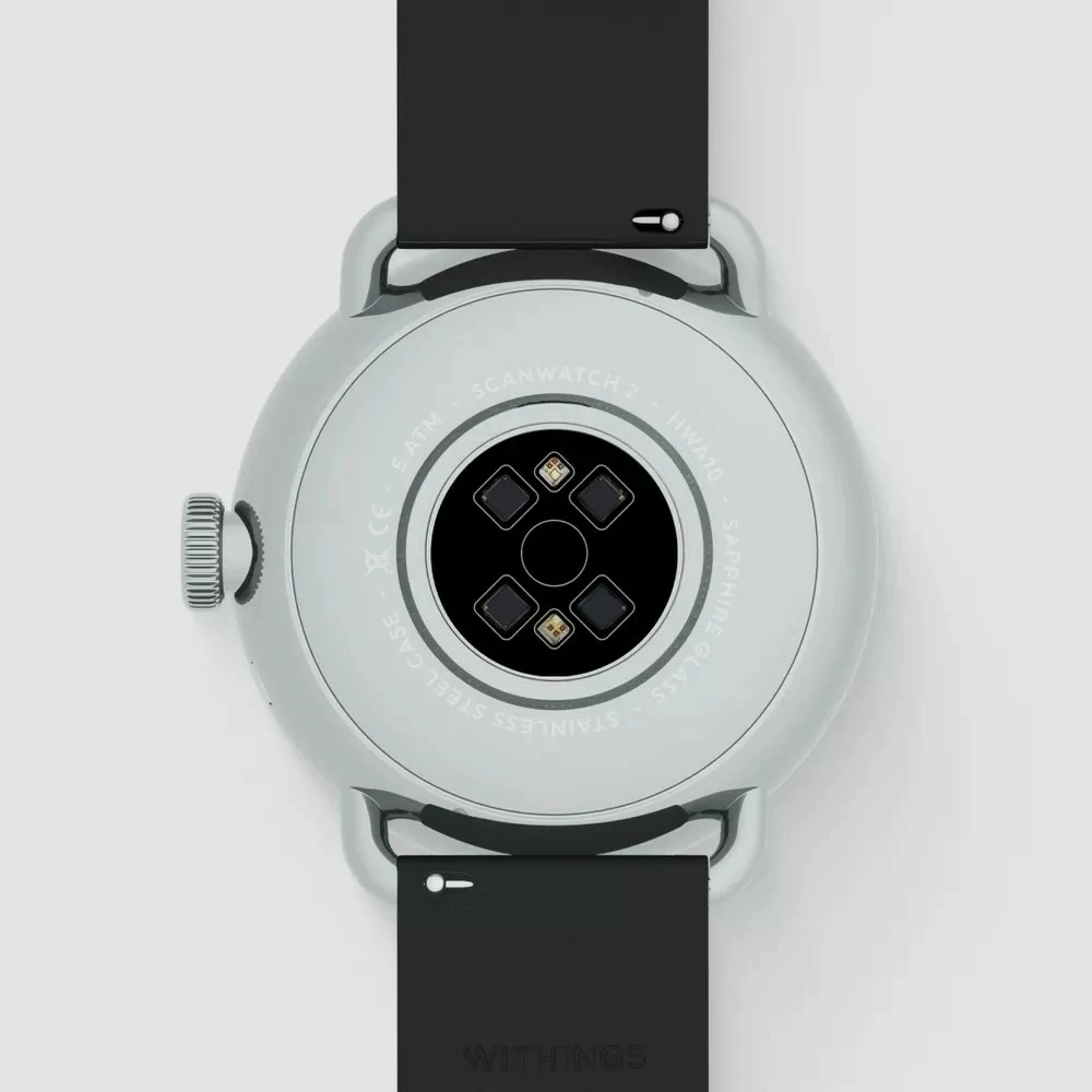 Smartwatch Withings ScanWatch 2, 1.6 cm, 34.6 g, ngjyrë e zezë