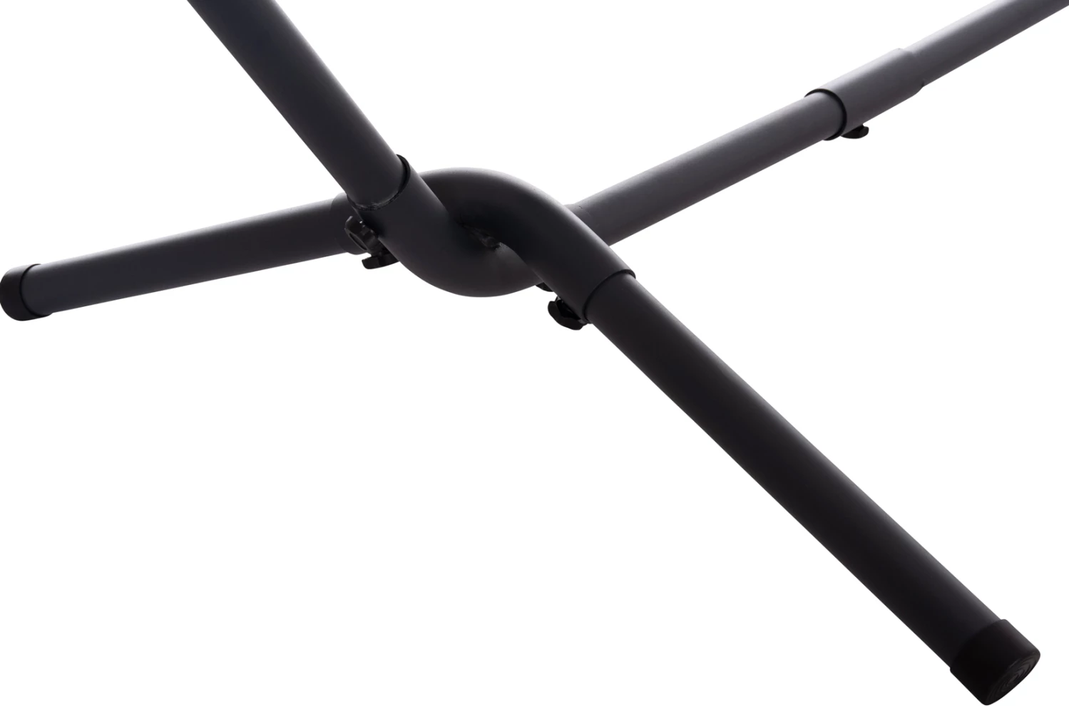 Hamake CRAVE, kornizë metalike antracit, pëlhurë blu me vija të bardha, 265x93x105cm