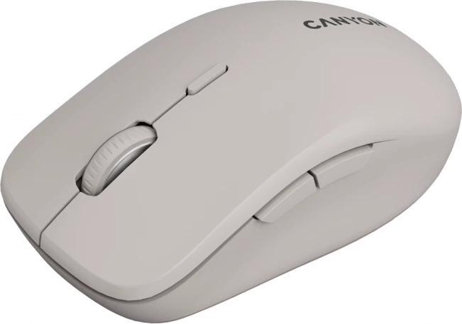 Maus CANYON MW-12 wireless dual mode Bluetooth/RF, 2400 DPI, 6 butona, bezhë, set me receiver + bateri