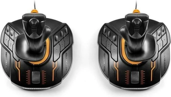 Joystick set Thrustmaster T.16000M FCS, 2 copë, për lojëra simulimi, USB, Zi
