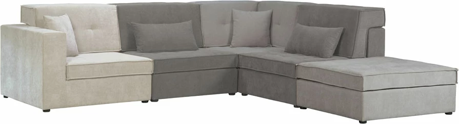 Kënd divani Mexico, ngjyrë gri Wind 90, 101x101x83cm