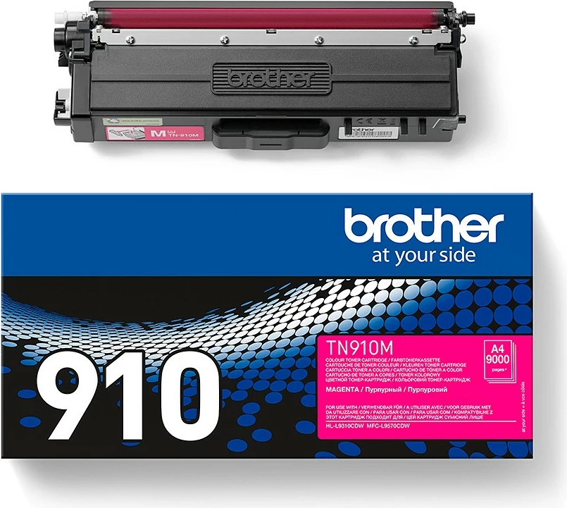 Toner Brother TN-910M, 9000 faqe, Magenta, 1 copë