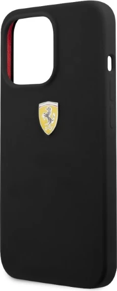 Mbështjellës Ferrari FESSIHMP13XBK për iPhone 13 Pro Max 6.7", silikon, MagSafe, zi