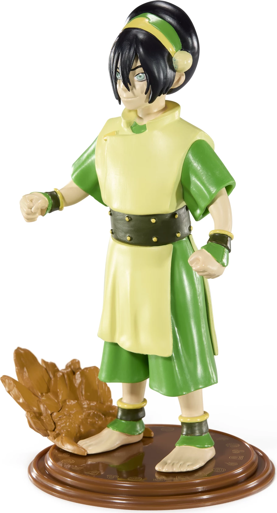 Figurë NOBLE COLLECTION Bendyfigs Toph 17 cm, e pozueshme, me bazë ekspozimi, 7+, jeshile/verdhë