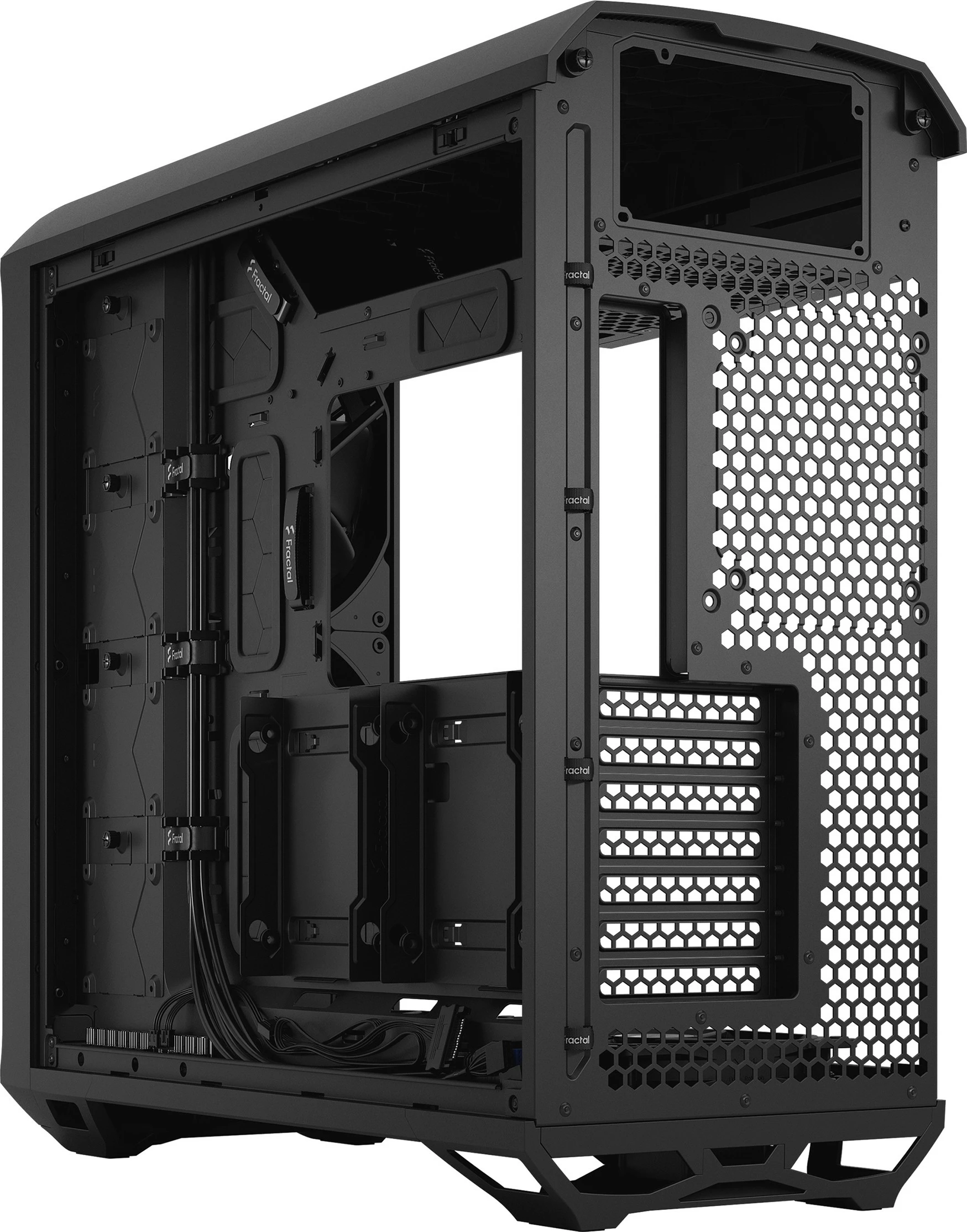 Kasë Fractal Design Torrent, Tower, PC, ATX, EATX, ITX, micro ATX, SSI CEB, Steel, Gaming, e zezë