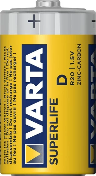 Bateri Varta R20 D, 2 copë