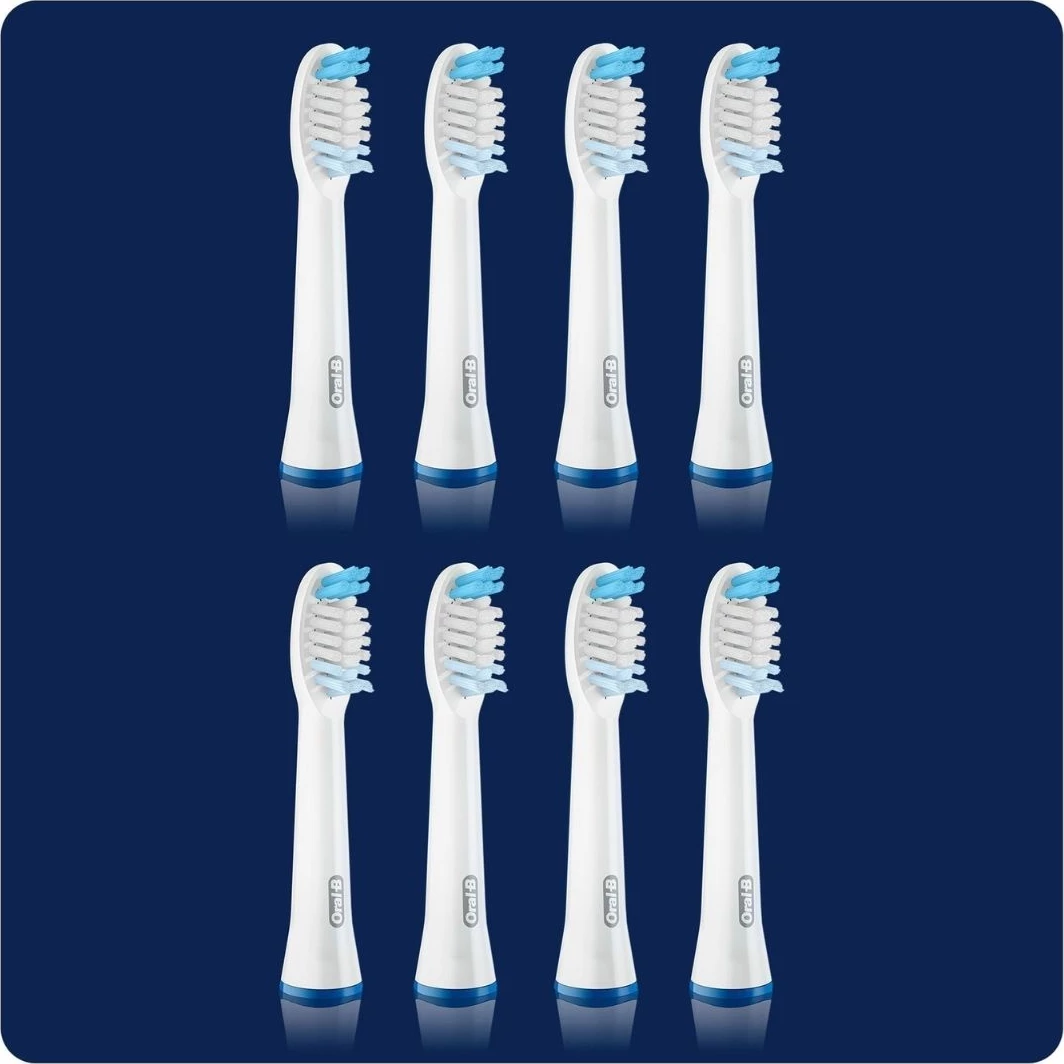 Kokë furçe dhëmbësh sonike, Oral-B, Pulse 4210201395348, e bardhë, set 8 copë