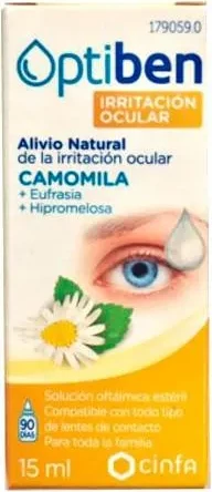 Solucion për sy të irrituar Optiben Irritated Eyes Sterile Eye Dryness 15ml